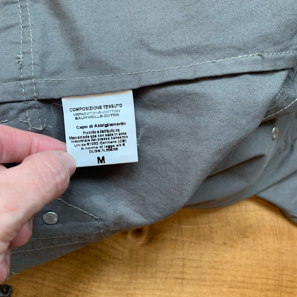 Qoo Made in Italy Cropped Utility Jacket Taupe Size M - Picture 5 of 8